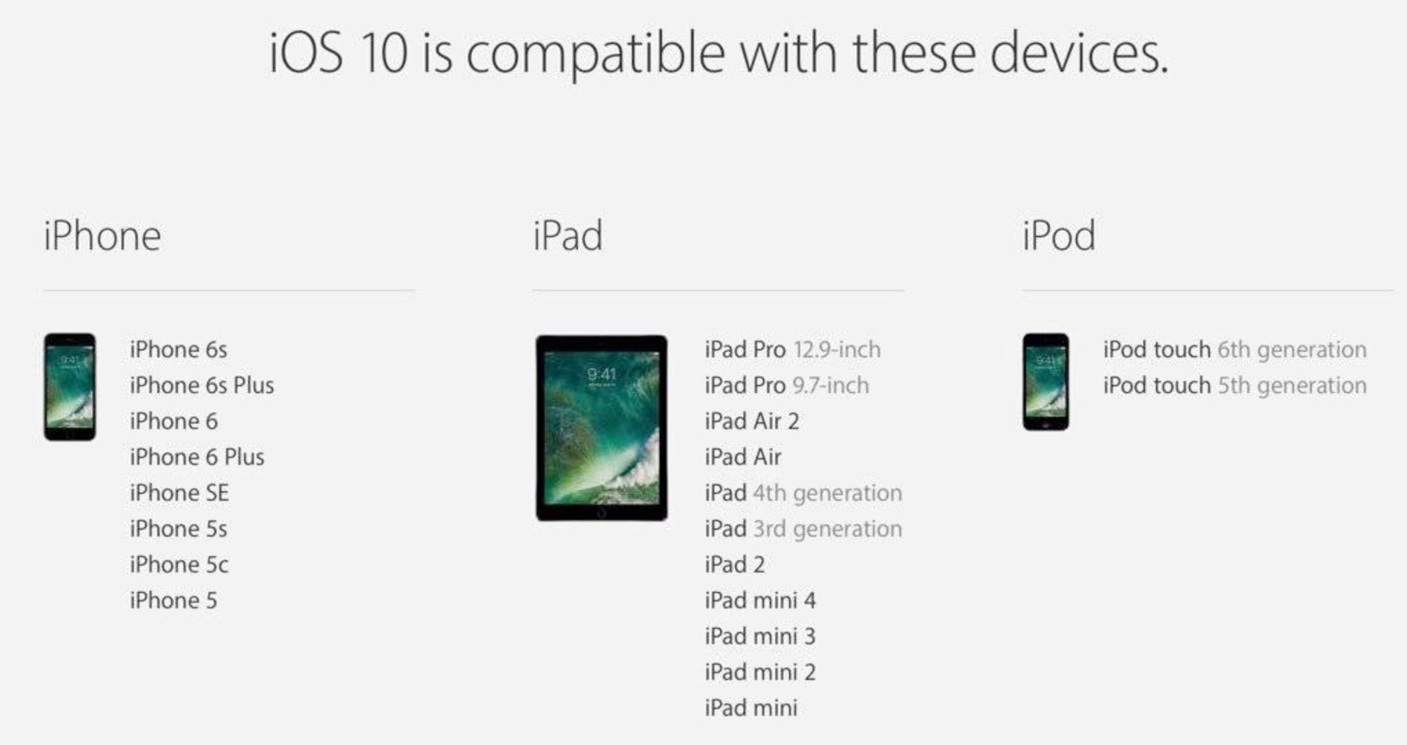 iOS 10 compatible