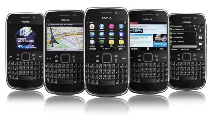 nokia e6 side by side