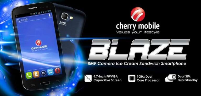 Cherry Mobile Blaze Specifications and Price: 4.7″ Display, 8 Megapixel Camera, Dual-core and Dual-Sim!