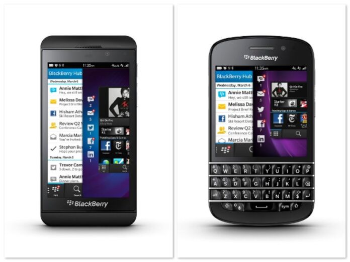 Blackberry Z10 and Q10
