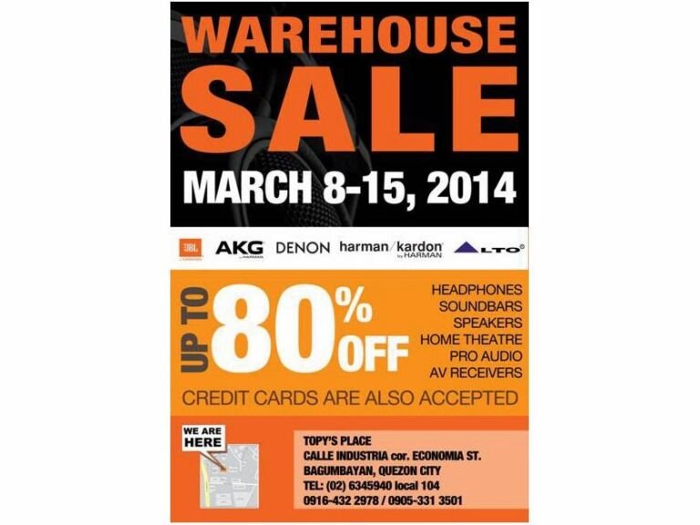 Warehouse sale