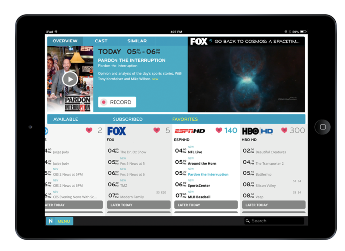 NimbleTV on your device