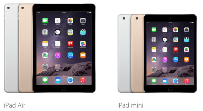 iPad Air 2 and iPad Mini 3 now available at Widget City!