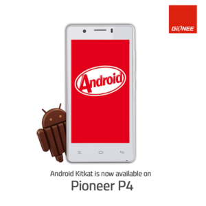 GioneePioneer P4 Kitkat