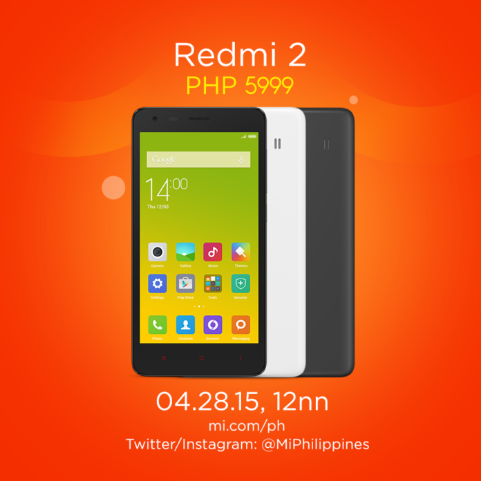 Xiaomi Redmi 2 will be available on April 28