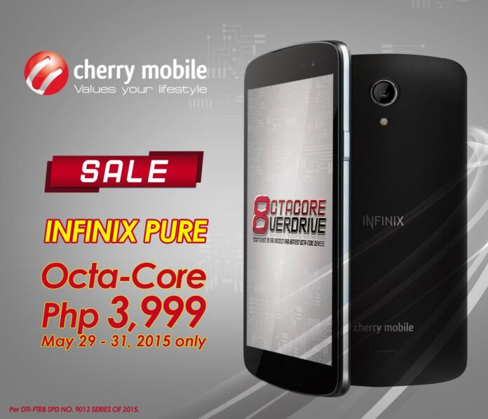 Cherry Mobile Infinix Pure only at P3,999 until today