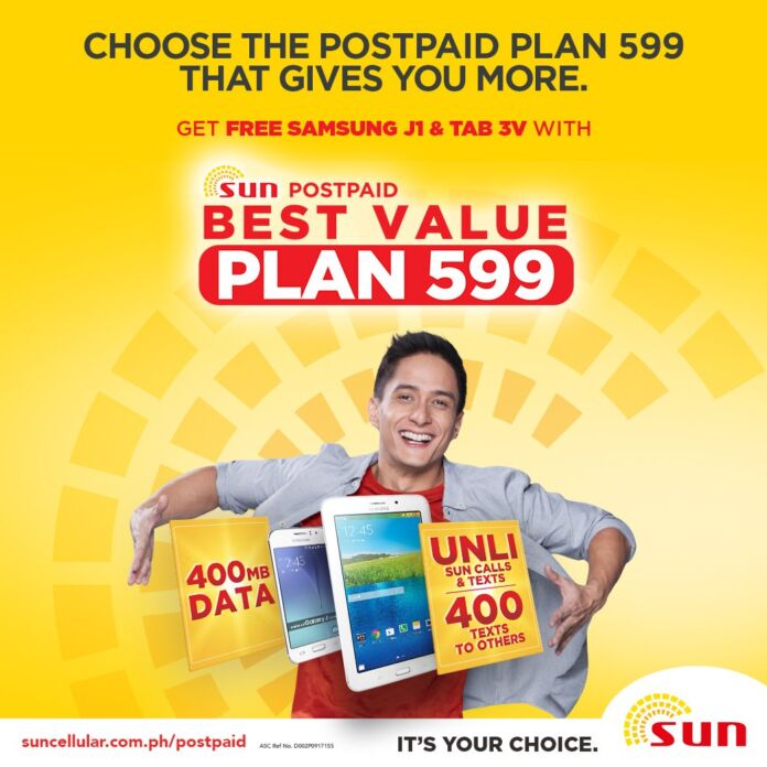 Get a Free Android phone and tablet with Sun Postpaid Plan 599!
