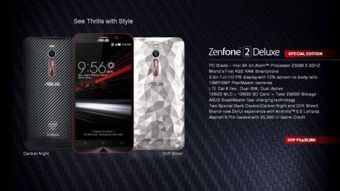 ASUS Zenfone 2 Deluxe Special Edition with 256GB of storage is now available
