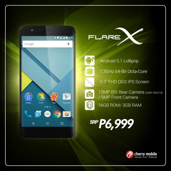 Cherry Mobile Flare X updated with new processor and Android 5.1 update