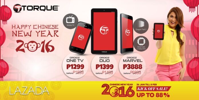 Get discounts on mobile devices with Torque CNY Sale!