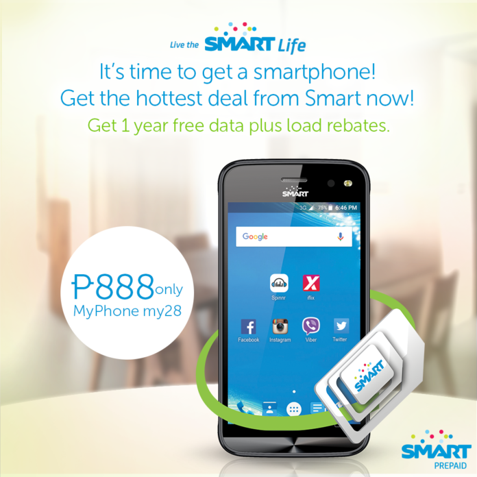 Smart’s Myphone My28 is the most affordable smartphone at P888