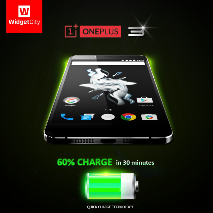 One Plus 3 now available at Widget City for P20,990