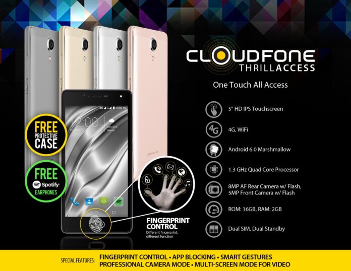 Cloudfone Thrill Access now available for P4,999