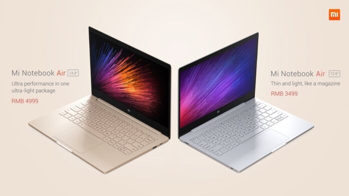 Xiaomi Mi Notebook Air Unveiled, comes in two sizes