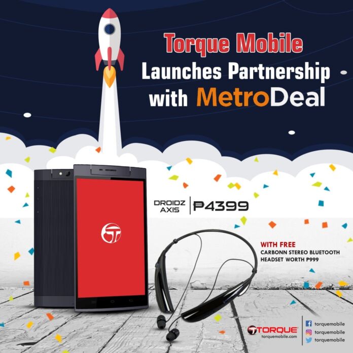 Get the Torque Droirdz Axis for P4,399 with Free Bluetooth Headset at MetroDeal