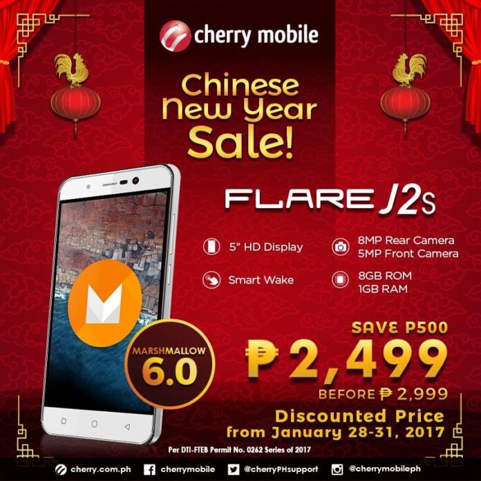 Cherry Mobile J2s on sale this Jan 28-31