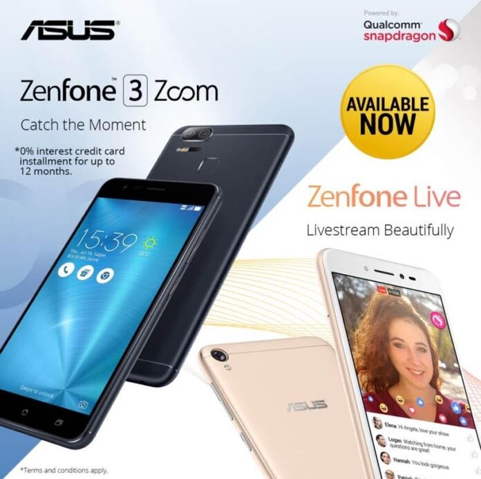 ASUS Zenfone Live & Zenfone 3 Zoom now available!
