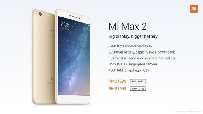 Xiaomi Mi Max 2 Unveiled!