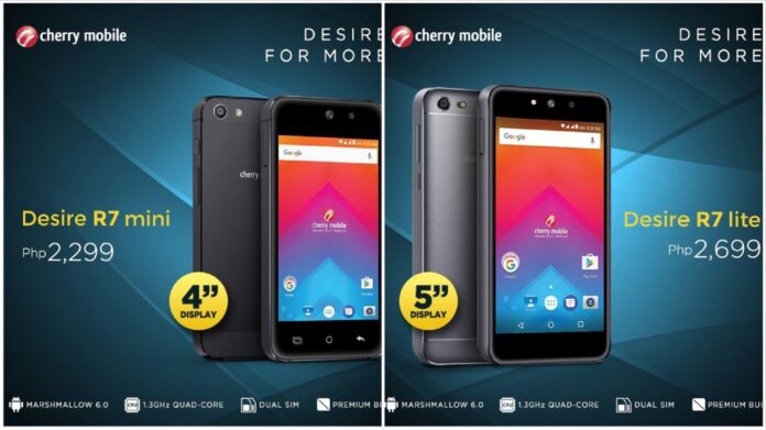 Cherry Mobile Desire R7 Mini and R7 Lite Unveiled!