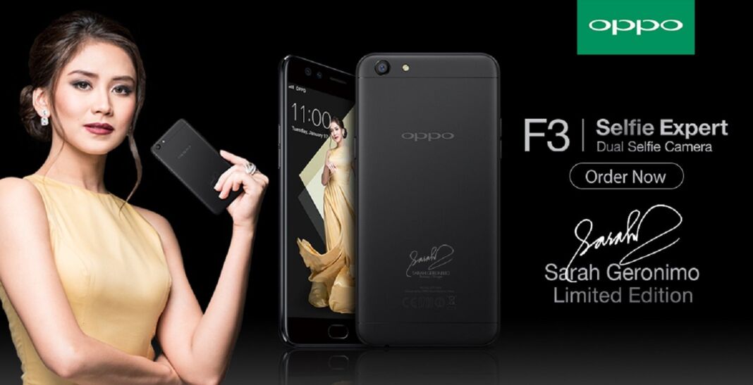 OPPOSarahG Limited Edition F3 Smartphone Key Visual