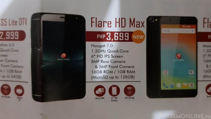 Cherry Mobile Flare HD Max: 6-inch Flare smartphone running on Android 7.0 Nougat