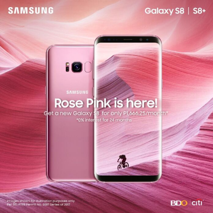 Samsung Galaxy S8 in Rose Pink Now Available in the Philippines
