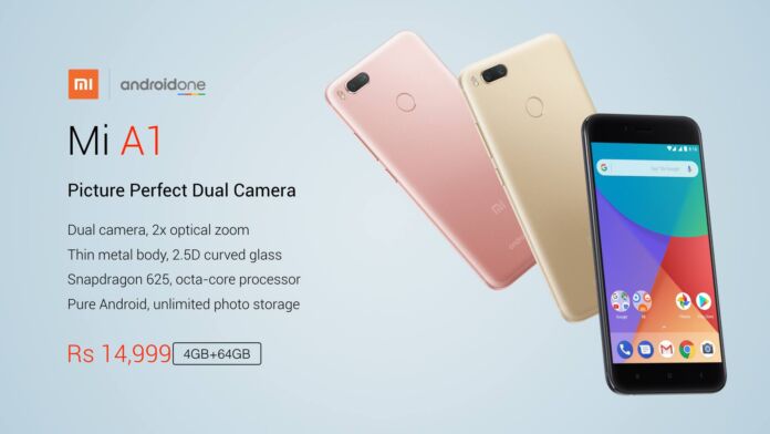 Xiaomi Mi A1 Now Official: Android One smartphone with Snapdragon 625 chipset and Dual Camera