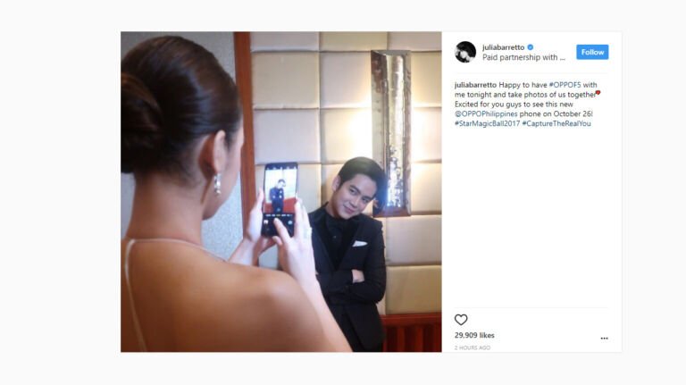 OPPO F5 Julia Barrettoo