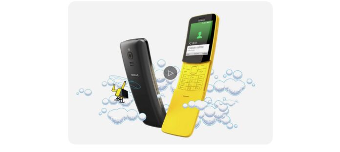 Nokia 8110 4G Revived by HMD Global at MWC 2018