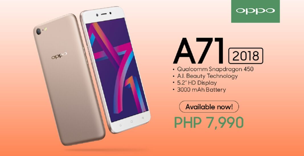 OPPO A71 2018 KV