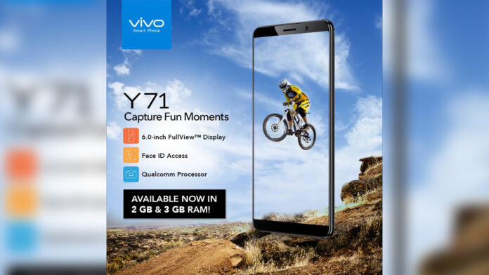 Vivo Y71 Now Available in the Philippines