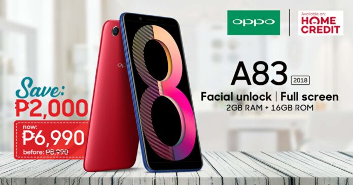 OPPO A83 2018 Now Down to Php6,990