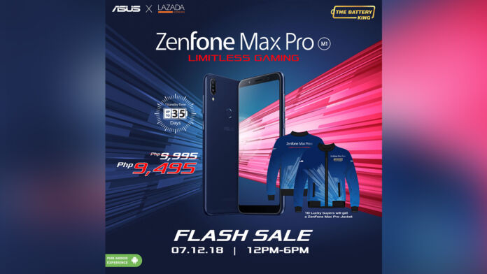 ASUS Zenfone Max Pro M1 will be having a flash sale tomorrow at Lazada!