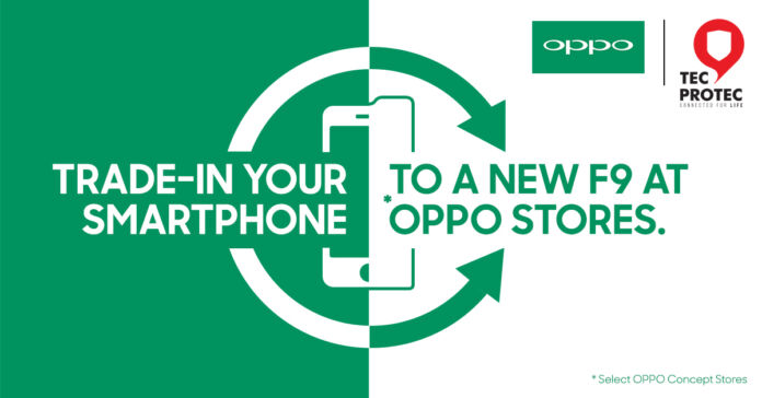 OPPO and AmTrust Mobile Solutions has partnered to bring us the F9 trade-in program