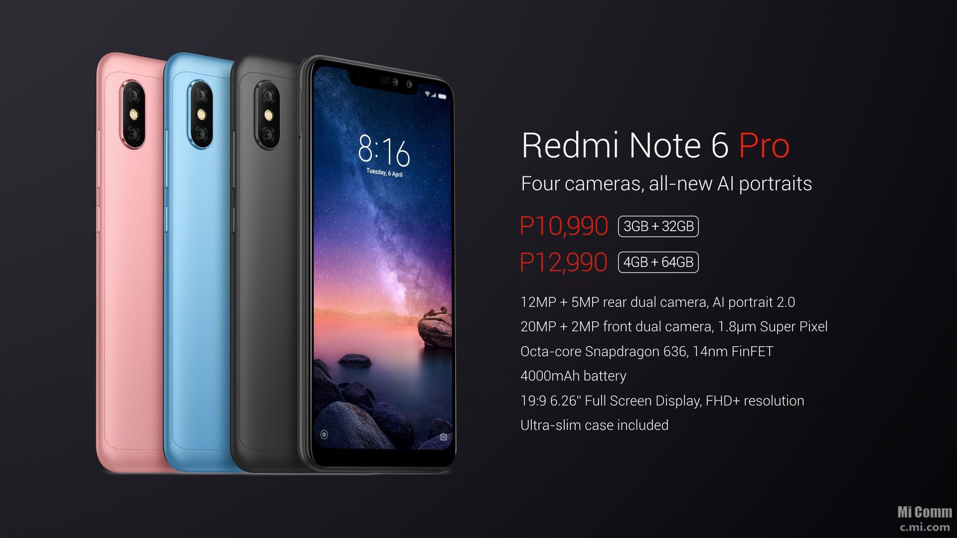 Xiaomi Redmi Note 6 Pro Specs, Features, Price in the Philippines - Jam ...