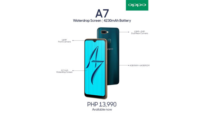 OPPO A7 Now Available in the PH