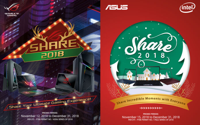 ASUS is bundling Premium Items with Share 2018 Promo