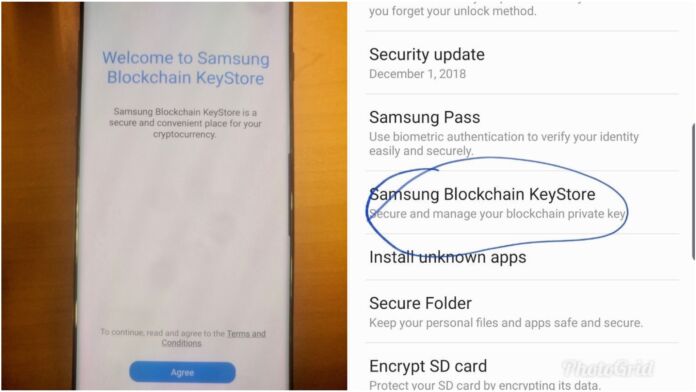 Samsung Galaxy S10 leaks out again revealing a Cryptowallet