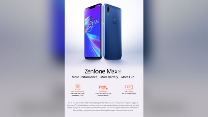 ASUS Zenfone Max M2 Arriving in the Philippines soon