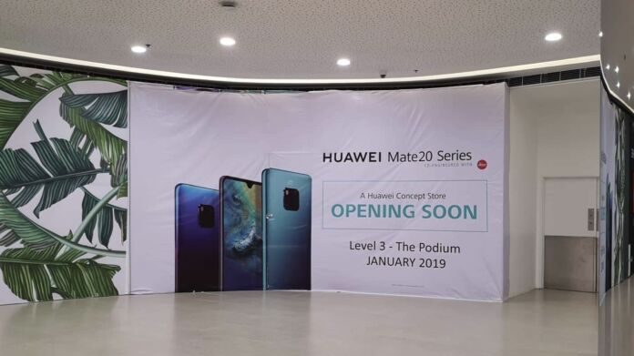 Huawei Store opening at the Podium this January