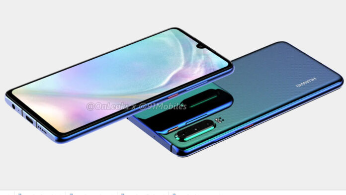 Huawei P30 Render Leaks Out