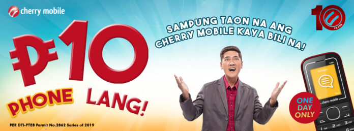 Get a Cherry Mobile phone for only Php10 for a limited time!