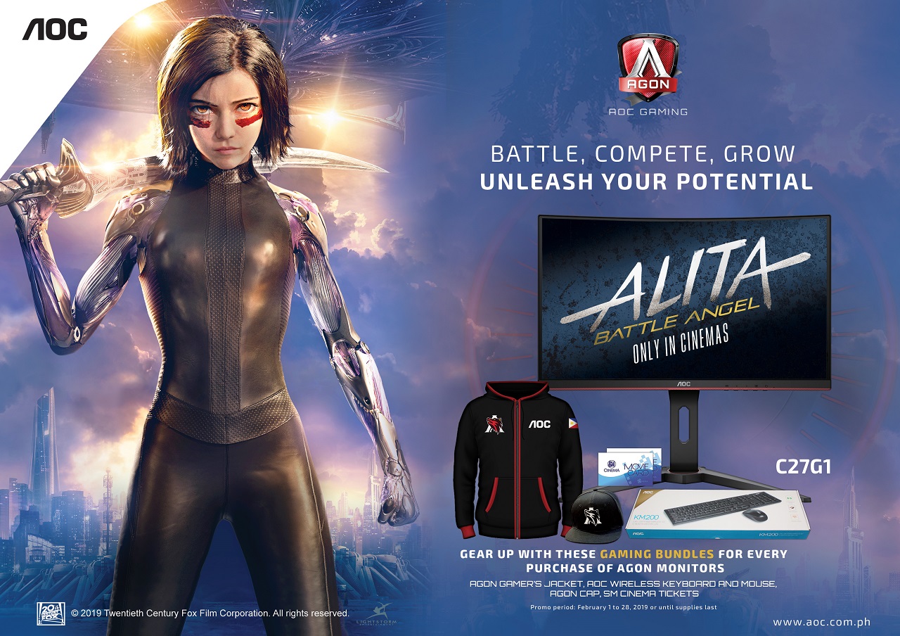 AOC & Twentieth Century Fox Premiers Alita: Battle Angel at SM Megamall -  Jam Online | Philippines Tech News & Reviews