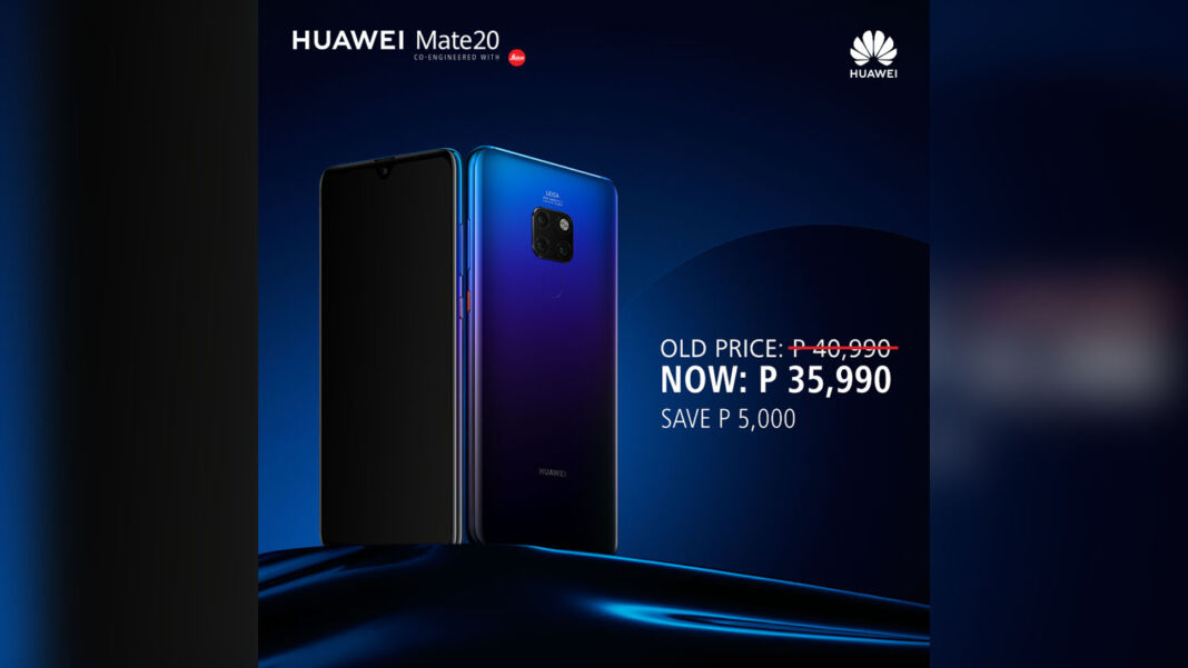 Huawei Mate 20 Price drop