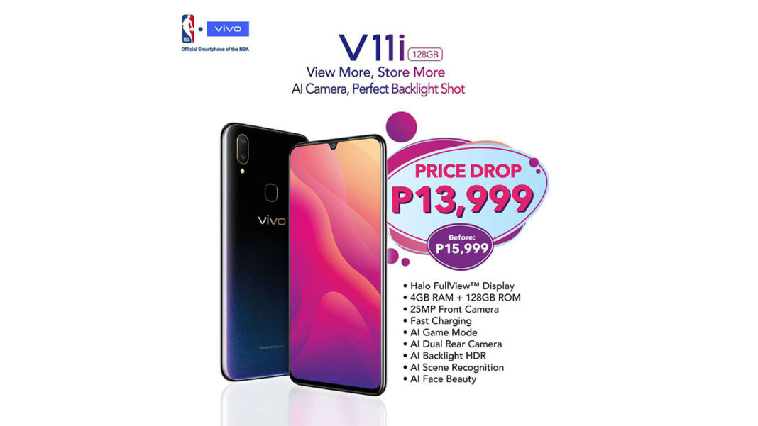 Vivo V11i price drown 2019