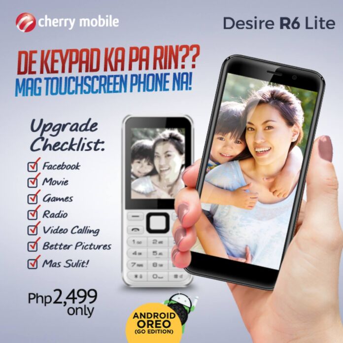 Upgrade to a smartphone with Cherry Mobile Desire R6 Lite!