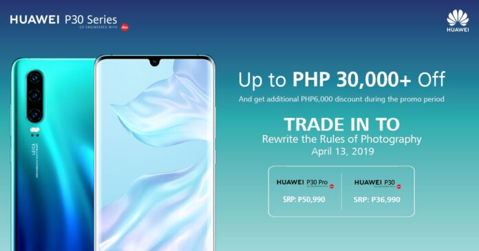 Huawei announces trade-in promo for the P30 series