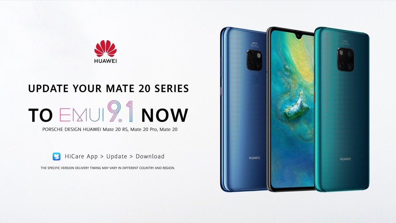 EMUI 9.1 Update arrives to the Huawei Mate 20 Series