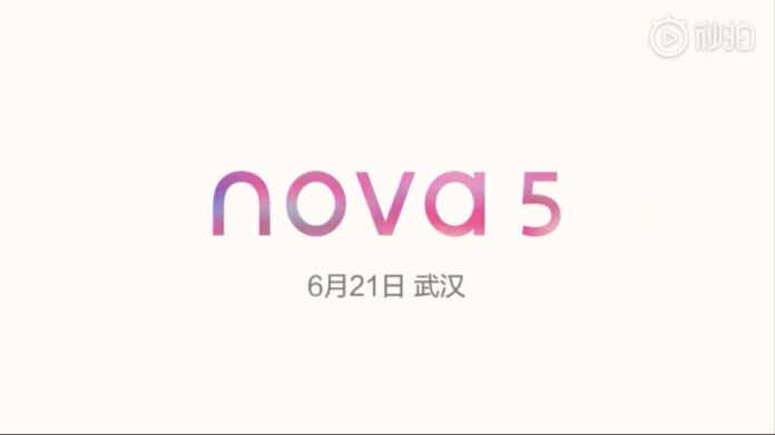 Huawei Nova 5 will be revealed this June 21