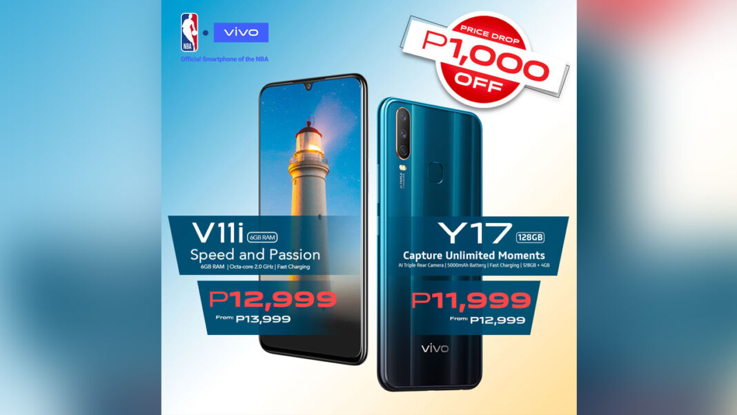 Vivo Price drop Y17 and V11i